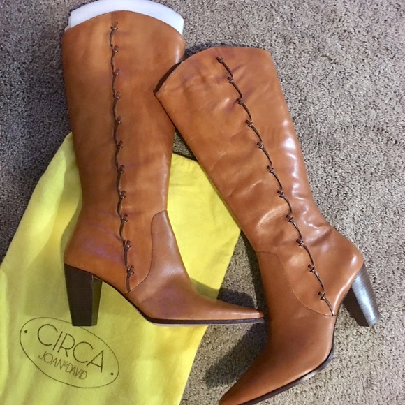 Joan & David Leather Cjarcadia Knee Length Boots - Picture 4 of 4